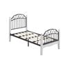 Alexa Wood & Metal King Single Bed Frame – Black And White
