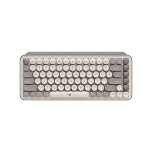 Logitech Pop Keys Wireless Mechanical Keyboard With Emoji - Mist Sand [920-011226]