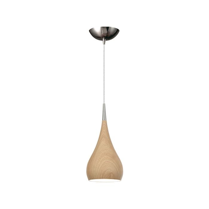 CLA Lighting ZARA Bell Shape Pendant Light - Oak Wood