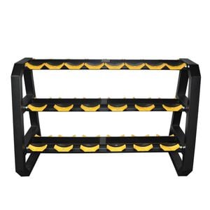 3 Tier Dumbell Rack for 10 pairs Pro Grade Round Head Dumbell