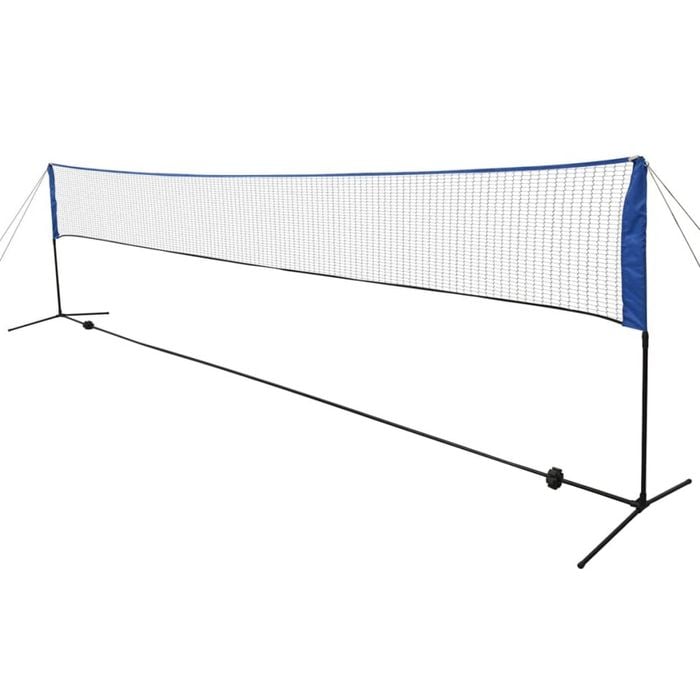 vidaXL Badminton Net with Shuttlecocks 600x155cm Net Stand Portable Sport