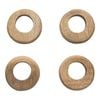 4pc Ecology Drift Mango Wood Napkin Rings Kitchen Accessory 8cm Brown
