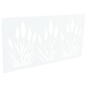 ProtectorAl 300-1200 x 1201-2400mm Pearl White Bullrush Unframed Solid Aluminium Decorative Panel 
