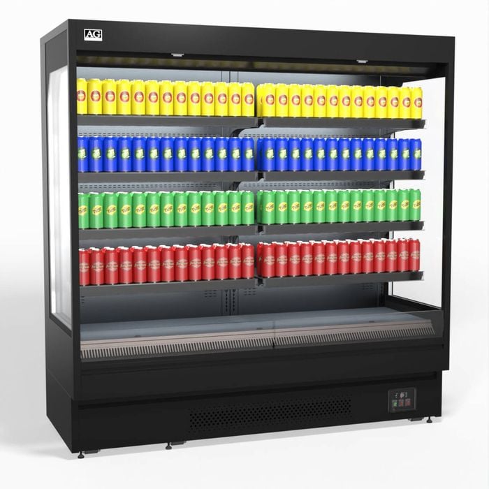 AG Equipment AG 1940mm Supermarket Open Multi Deck Showcase Fridge - Commercial Open Display Fridges (AG-OMS2000)
