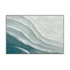 Seafoam Drift Hand-Painted Textured Canvas Wall Art