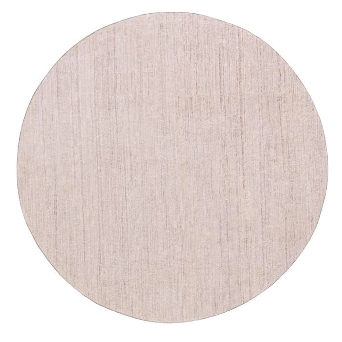 Loopsie-120cm X 120cm-anjo Beige Distressed Washable Round Rug