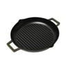 Classica Cast Iron Grill Pan Kitchen Cooking 31cm Olive Green
