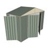 Build-a-Shed 3.0 x 1.5 x 2.3m Triple Hinge Door Narrow Shed - Green