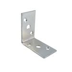 Carinya 75 x 75 x 40 x 3.5mm Zinc Plated Heavy Duty Reinforcing Angle Bracket
