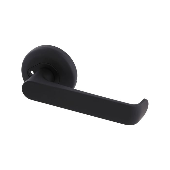 Gainsborough Neue Telo Matt Black Privacy Lever Set