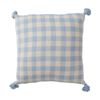 LVD Summer Blue Checkered Decorative Home/Living Decor Cushion/Pillow 50x50cm