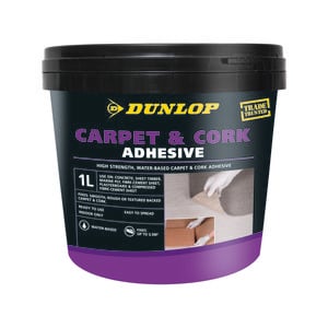 Dunlop 1L Multipurpose Carpet and Cork Adhesive