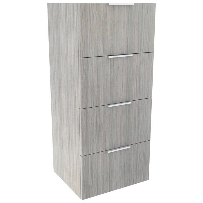 Lugna 1024 x 450 x 380mm Mist Ready To Assemble 4 Drawer Unit