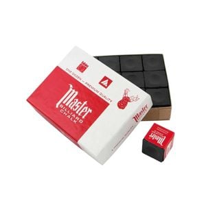 Leaf Living Arix Master 12-pack Billiard Cue Chalk, Premium Texture & Consistent Grip - Black