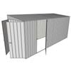 Build-a-Shed 1.5 x 4.5 x 2m Single Hinged Side Door Skillion Shed - Zinc