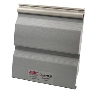 Mitten Vinyl Australia 5.84m x 15mm Satin Grey Cambridge Vinyl Cladding