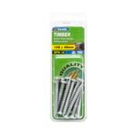 Zenith 10G x 45mm Galvanised Wafer Head Timber Screws - 13 Pack