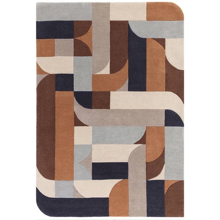 Asiatic Klotski Terracotta 300x200cm Rug