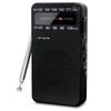 Mini Portable Radio Headphone Jack Black
