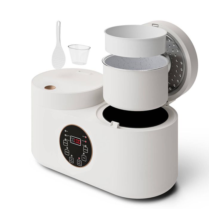 YOPOWER Rice Cooker&Slow Cooker 4L(2L+2L)