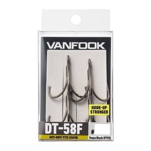 Vanfook DT58F Predator PTFE Coated Treble Fishing Hook 1/0