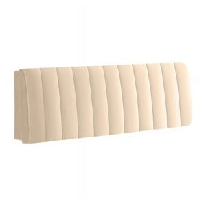 Anycozy 100x70cm Light Gray Headboard Cover – Soft Plush Quilted Velvet Bed Protector