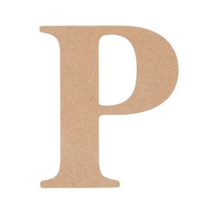 All Set 9cm MDF Alphabet Letter P