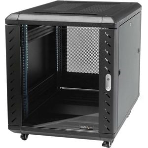 StarTech.com 4-Post 15U Server Rack Cabinet, 19" Data Rack Cabinet for Computer / IT Equipment, Home Network Rack