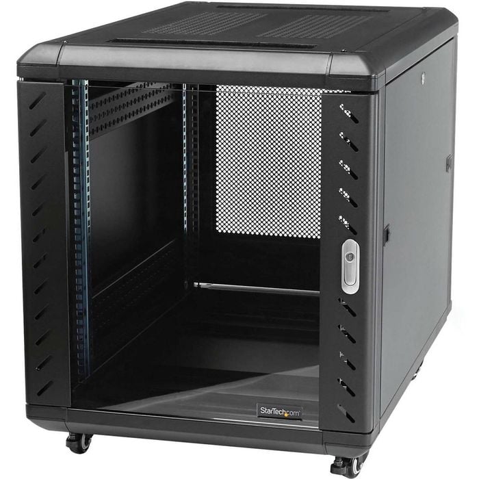StarTech.com 4-Post 15U Server Rack Cabinet, 19" Data Rack Cabinet for Computer / IT Equipment, Home Network Rack