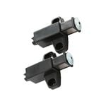 Hafele Black Magnetic Push Catch With Plate - 2 Pack 