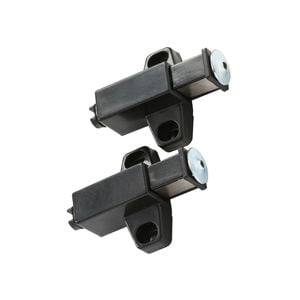 Hafele Black Magnetic Push Catch With Plate - 2 Pack