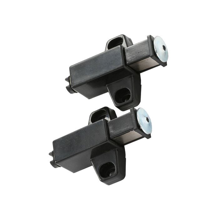 Hafele Black Magnetic Push Catch With Plate - 2 Pack