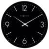 NeXtime Basic Dome 35cm Hanging Wall Clock Analogue Black