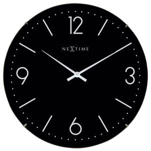 NeXtime Basic Dome 35cm Hanging Wall Clock Analogue Black