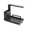 CARLA HOME Kitchen Sink Caddy Organizer with Sponge, Soap & Brush Storage and Rag Rack, Drain Tray & Utensil Holder