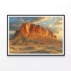 View of Valley at Sunset  Print 100% Australian Made 90x60cm  (Poster)