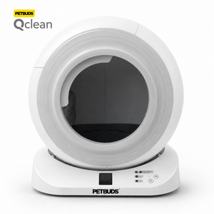 The Petbuds Tonepie Q-clean Self-cleaning Litter Robot 99% Odour Removal App Control - Grey
