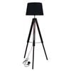 Oriel Lighting Trevi Complete Base & Shade Floor Lamp Black