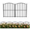 Advwin Garden Fence DIY Decorative Metal Panels Flower Bed Pet Barrier Border