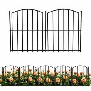 Advwin Garden Fence DIY Decorative Metal Panels Flower Bed Pet Barrier Border