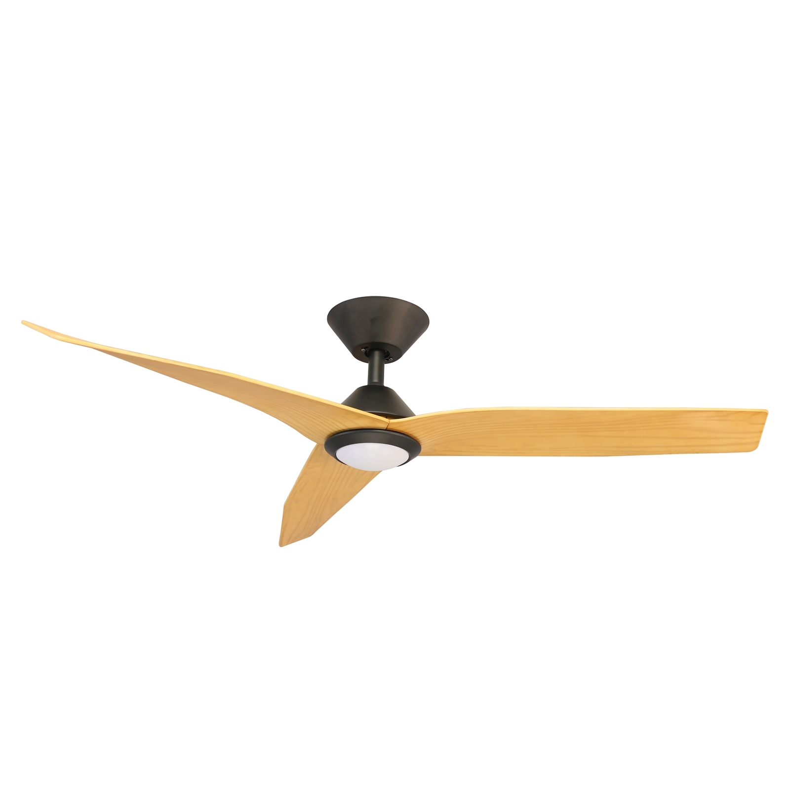 Mercator 120cm AVIA II DC Black With Timber Grain Blades Ceiling Fan product image