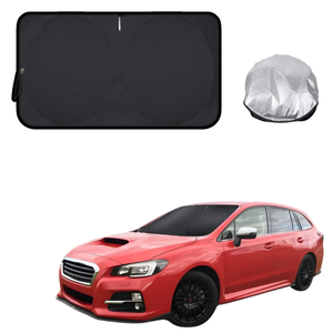 Front Windscreen Sun Shade for Subaru Levorg 2011 - 2016 V1 - Standard 150 x 85 cm - Black