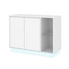 White Sideboard Buffet with LED Lights Storage Cabinet Cupboard