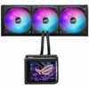 ROG Ryuo IV SLC 360 ARGB with shortened tubing maximizes a clean aesthetic movable curved 6.7-inch AMOLED display supports naked