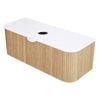 CIBO 1200mm White Oak Ripple Luxe Vanity with Solid Surface Top