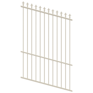ProtectorAl 0350-1200W x 1800H Surfmist Spear Top Pool Fence Panel Raked Up to 15º