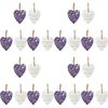 12PK LVD Ceramic Heart Xmas Strawberry Home/Room Hanging Ornament 8x9cm Decor