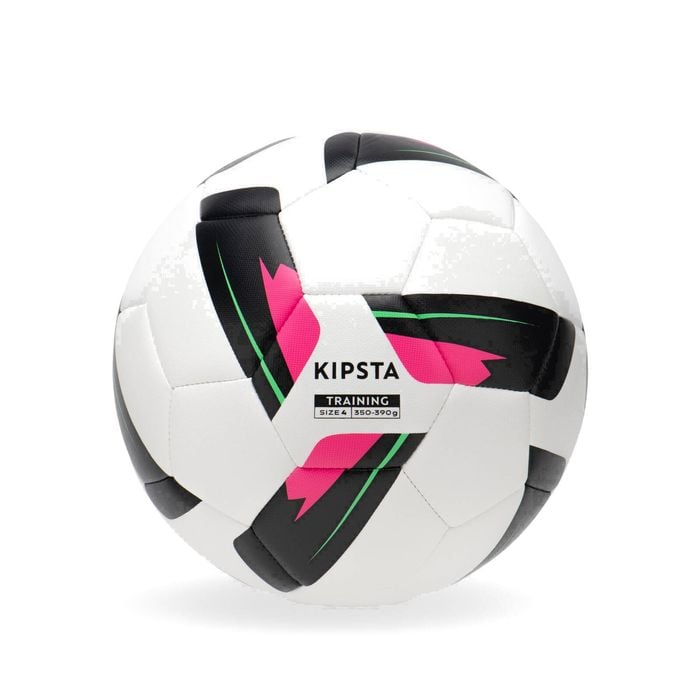 Decathlon - Size 4 Machine-Stitched Football Training Ball - White - 4