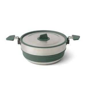 Sea To Summit Detour Stainless Steel Collapsible 3l Pot - Green