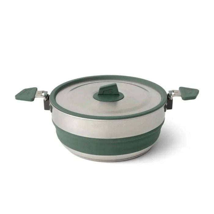 Sea To Summit Detour Stainless Steel Collapsible 3l Pot - Green